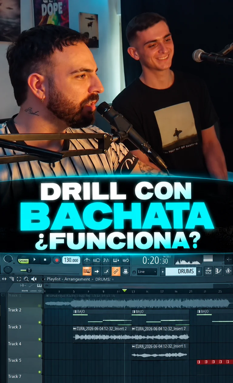 Sesión de producción musical en el estudio de Dani Manzan en Alcobendas, Madrid