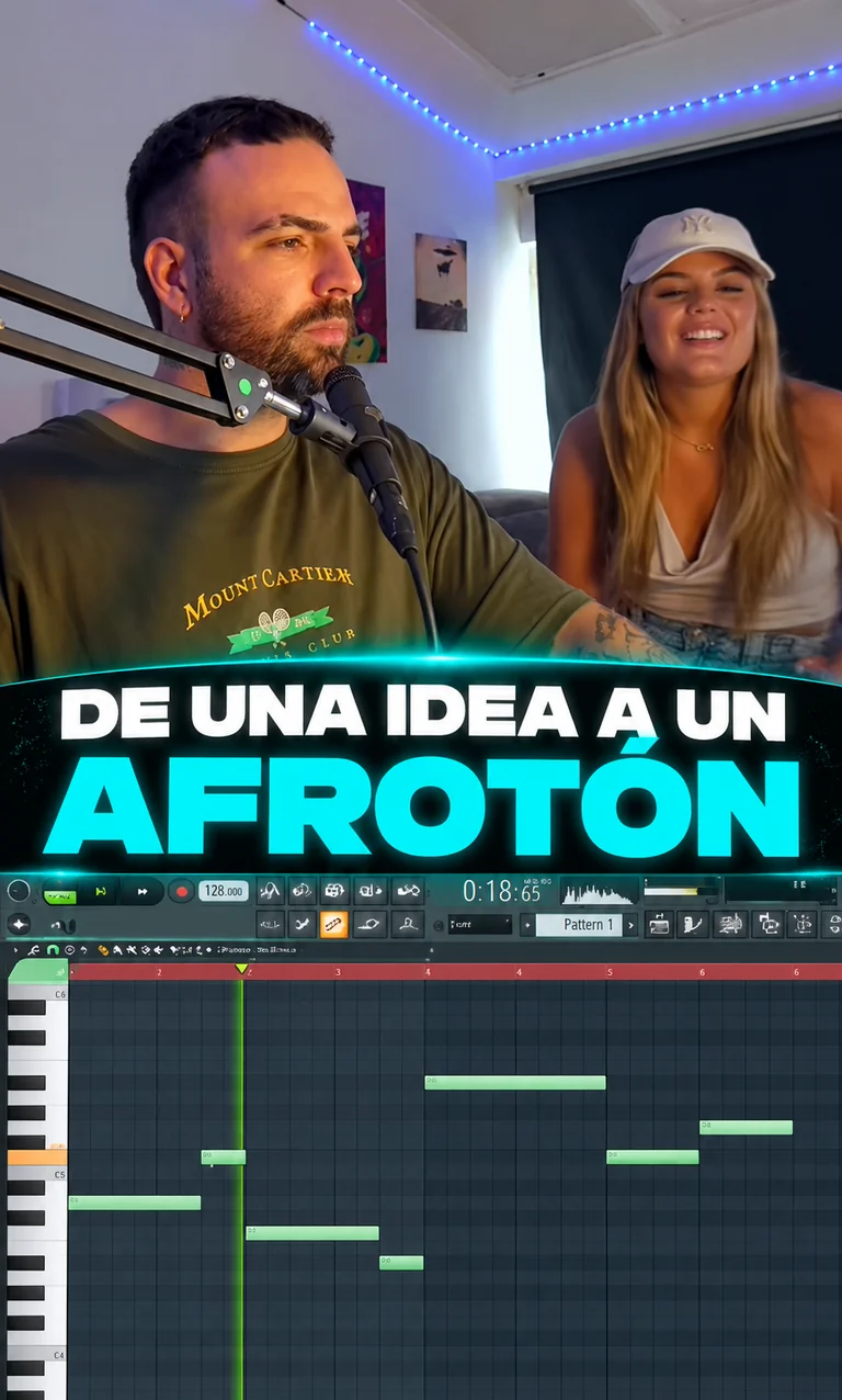 Sesión de producción musical en el estudio de Dani Manzan en Alcobendas, Madrid
