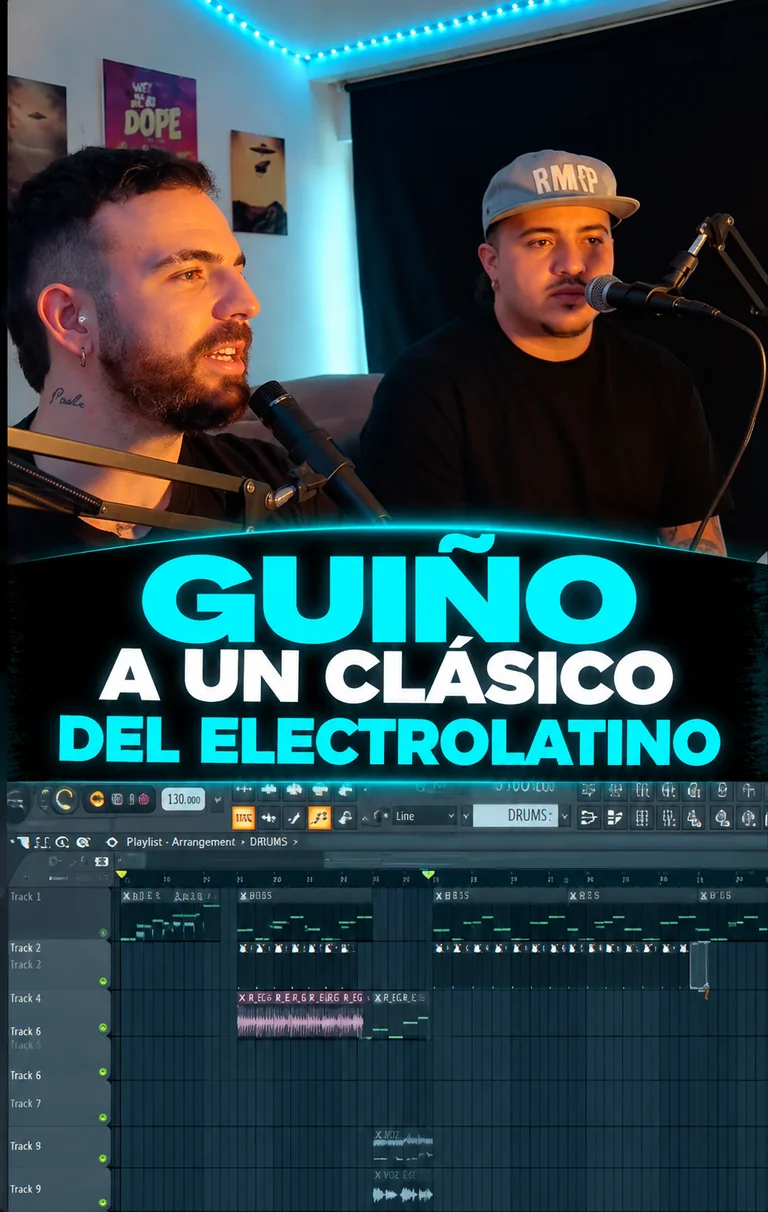 Sesión de producción musical en el estudio de Dani Manzan en Alcobendas, Madrid
