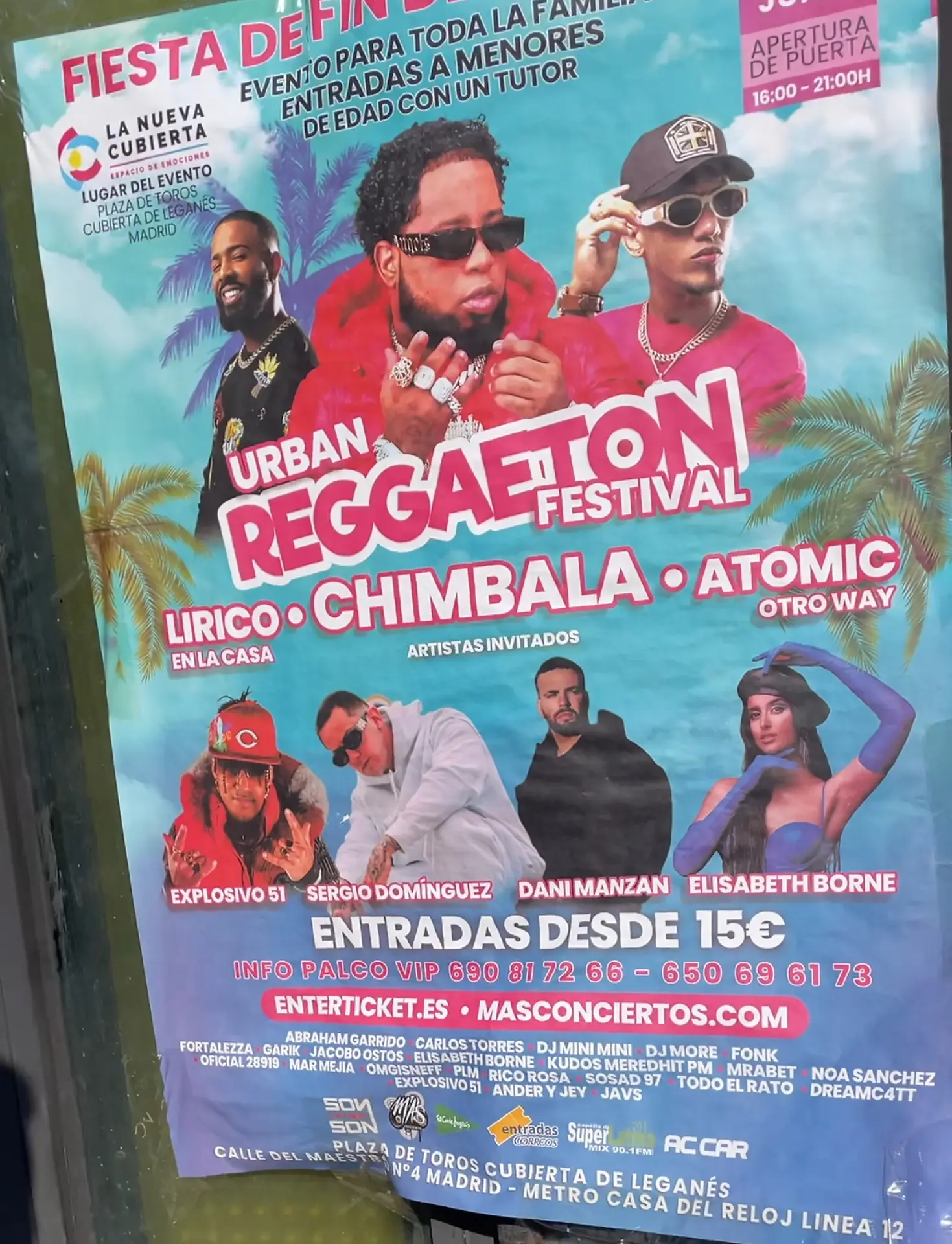 Cartel de festival con Dani Manzan entre los artistas invitados